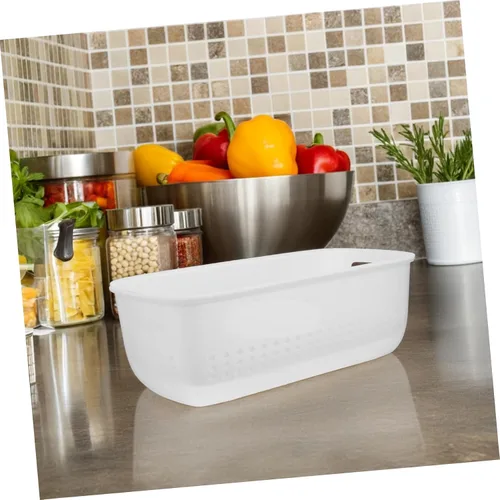 Vista 5 de Cesta de drenaje de frutas Cesta de lavado de frutas Cesta de verduras Cesta multifuncional Cesta de lavado de plástico Cesta de frutas Suministros