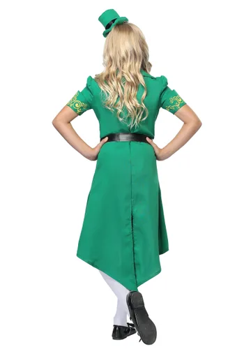 Vista 2 de Disfraz para niñas de Leprechaun encantador Multicolor