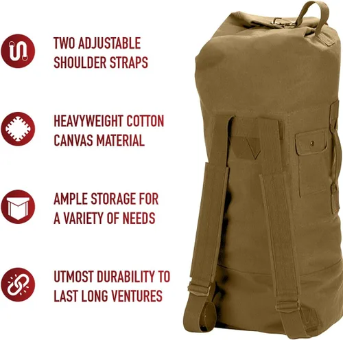 Vista 11 de Rothco Bolso de lona de doble correa para hombre