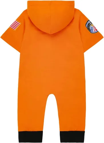 Vista 2 de Daddy's New Fishing Buddy Newborn Baby Boys Girls Halloween Hoodie Bodysuits Infant Astronaut Costume Cosplay Jumpsuit Outfit