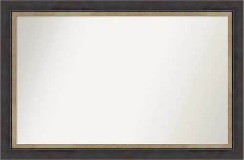 Vista 33 de Amanti Art Espejo personalizado, espejo de baño negro Astor, espejo de pared o espejo de tocador de baño sobre el fregadero (25 x 25 pulgadas)