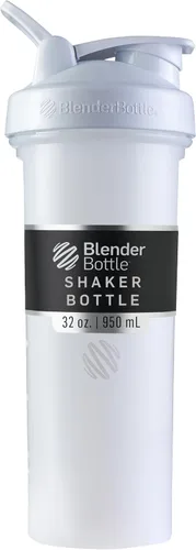 Vista 8 de [Usado] BlenderBottle Classic V2 - Botella mezcladora perfecta para batidos de proteínas y preentrenamiento, 20 onzas, color negro