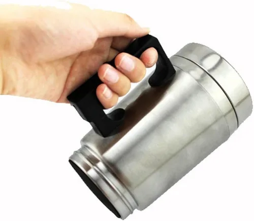 Vista 3 de 12V en el coche cafetera tetera termo botella de acero inoxidable calefacción taza 10.1 fl oz
