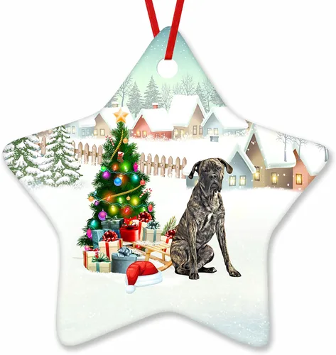 Vista 60 de Prezzy Airedale Terrier - Adorno para decoración de árbol de Navidad, regalos lindos para amantes de los perros, para familiares y amigos, nuevo
