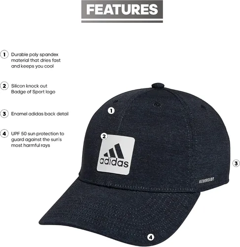 Vista 2 de adidas Sombrero elástico estructurado jaspeado para hombre