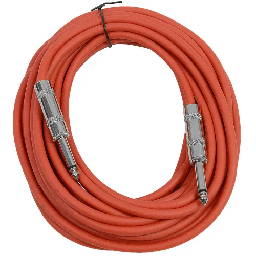 Vista 16 de Seismic Audio Cables para altavoces de guitarra, cables de guitarra TS de ¼”, negros, 2 pies
