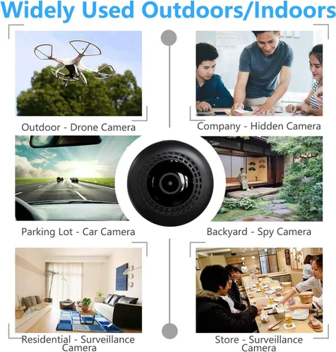 Vista 7 de Cámara inalámbrica HsiaoPun HD 4K WiFi, equipada con funciones de visión nocturna y detección de movimiento