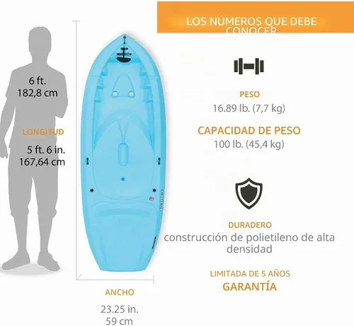 Vista 2 de Lifetime Kayak Cadet Youth - Remo incluido