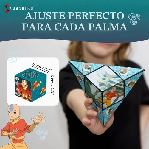 Vista 6 de Shashibo Avatar The Last Airbender - Cubo magnético para rompecabezas Aire