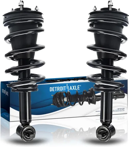 Vista 35 de Detroit Axle - Puntales 4WD para Ford Expedition Lincoln Navigator 1997-2002, 4 puntales completos con muelle helicoidal delantero trasero 1998 1999