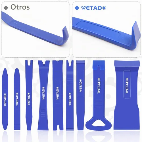Vista 4 de Kit de herramientas de extracción de moldura automática, 15 piezas, herramientas de extracción de panel de automóvil, kit de ajuste interior, kit