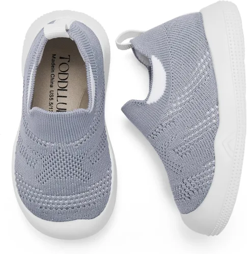 Vista 5 de TODDLLUBY Baby Socks Shoes Breathable Infant Non Slip Walking Sneakers