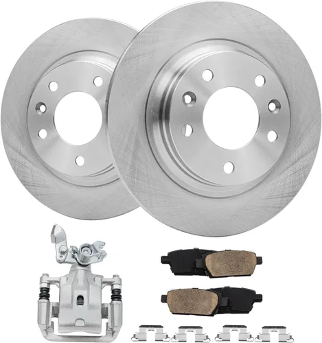 Vista 67 de Detroit Axle - Rotores de freno para Jeep Compass 2015-2022 Renegade 2016-2022 Fiat 500X 2016-2022, 2018, 2019, 2020, 2021. Reemplazo de rotores