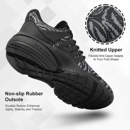 Vista 5 de Troadlop - Tenis de correr para hombre, antideslizantes, transpirables, ligeras, resistentes al deslizamiento, deportivas, para caminar, gimnasio