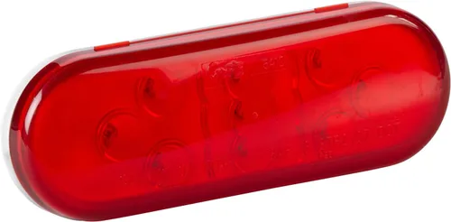 Vista 9 de Grote 54702 Luces LED Ovaladas de 6" de Parada, Trasera y Giro con Respaldo Integrado, Carcasa Rígida Integrada Rojo