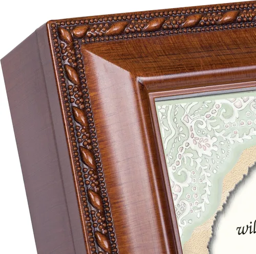 Vista 3 de Cottage Garden Para tu confirmación Cuerda de madera Trim Joyero Caja de música juega genial es tu fidelidad