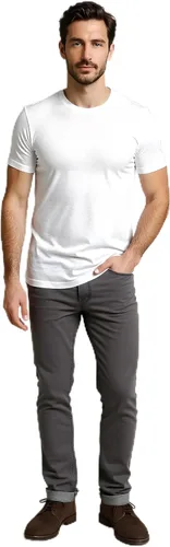 Vista 18 de Camiseta para hombre, sin encogimiento, suave, ajustada, de primera calidad, 100% algodón Supima