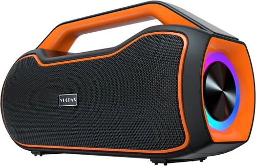 Vista 10 de Altavoz Bluetooth portátil de graves de 120 W, potente altavoz inalámbrico con 2 graves y 2 tweeters, tiempo de reproducción de 20 horas, IPX6
