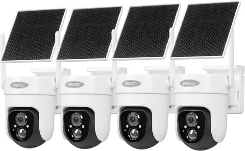 Vista 16 de SOVMIKU 2CQ1 AI 2K Cámara de seguridad solar inalámbrica para exteriores, alimentada por batería, audio bidireccional, detección de movimiento