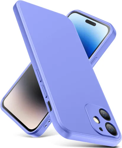Vista 9 de Funda para iPhone 12 Mini, funda delgada de silicona líquida, a prueba de golpes, funda delgada para iPhone 12 Mini, funda protectora de cámara