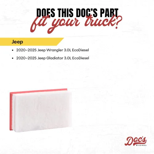 Vista 3 de Doc's Diesel Filtro de aire para motor DPA11912 Compatible con Jeep Wrangler/Gladiador 3.0L EcoDiesel 2020+ Reemplaza 68293164AC