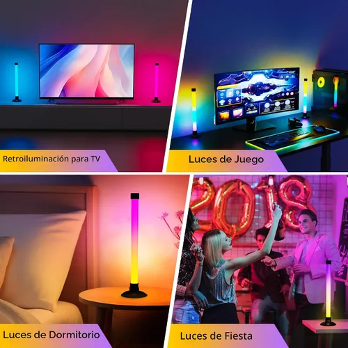 Vista 4 de Ledagic Barra de Luz LED con Sincronización de Música, Retroiluminación de TV que Cambia de Color con Aplicación y Control Remoto, Barra de Luz RGB