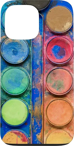 Vista 24 de Caja de paleta de pintura de acuarela - Funda de regalo divertida para artista/pintor/arte para iPhone 17
