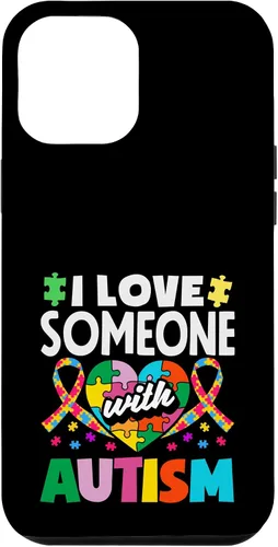 Vista 26 de Love Someone with Autism Awareness Puzzle Piece Ribbon Case for iPhone 16