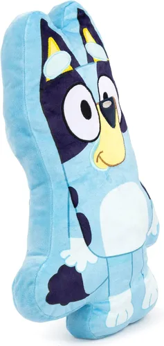 Vista 2 de Jay Franco - Almohada decorativa con forma de Bluey de poliéster - Almohada de felpa súper suave para niños - Mide 17 pulgadas