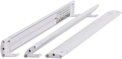 Vista 2 de Lunasea - Luz LED lineal ajustable con atenuador integrado, 12 pulgadas de longitud, 12 V CC, blanco cálido con interruptor