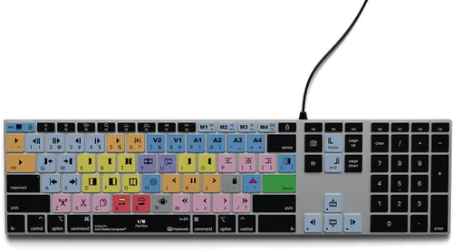 Vista 8 de KB Covers Avid Media Composer - Teclado para Mac, aluminio retroiluminado