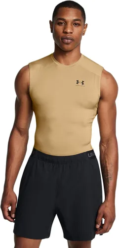 Vista 28 de Under Armour - Camiseta de compresión HeatGear sin mangas para hombre Negro (001)/Blanco