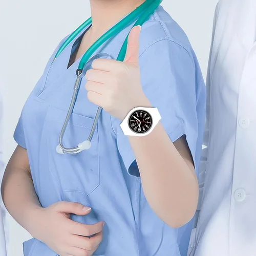 Vista 7 de PINDOWS Women Analog Quartz Wrist Watch with Silicone Strap for Young Women Students Easy Read Waterproof Unisex Luminous Dial