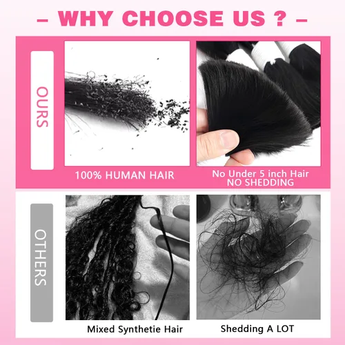Vista 5 de Liqusee Cabello Humano para Trenzar 3.53 oz Un Paquete 14 Pulgadas Negro Natural Ondulado Rizado a Granel Cabello Humano para Trenzar Sin Trama 100%