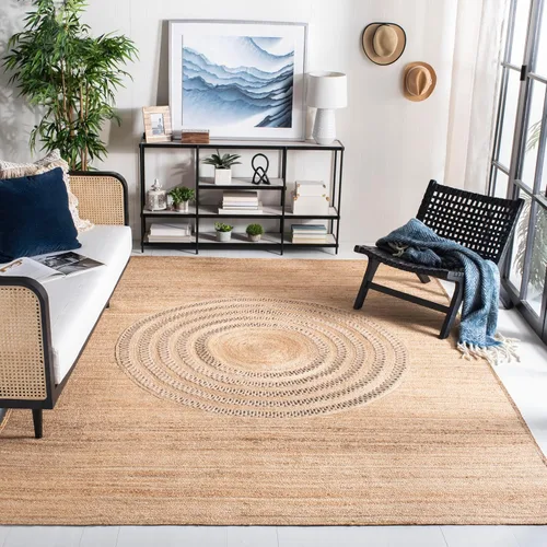 Vista 9 de SAFAVIEH Natural Fiber Collection - Alfombra de pasillo de 2 pies 6 pulgadas x 8 pies, beige, yute bohemio hecho a mano, ideal para zonas de alto