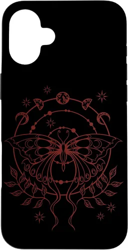 Vista 23 de Alt Emo Fairy Grunge Fairycore Goth Moth Moon Phases Case for iPhone 16