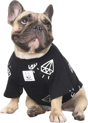 Vista 6 de iChoue - Pijamas y monos para mascotas, traje de cuerpo entero para perros medianos y grandes como para Corgi, Shiba Inu, Bulldog francés, Pug
