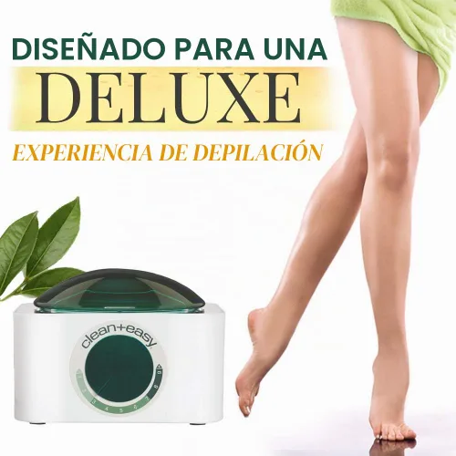 Vista 2 de Clean + Easy Calentador de lujo solamente, calentador de cera controlado termostáticamente con raspador único que evita goteos de cera