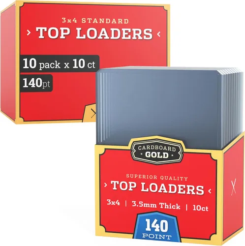 Vista 8 de Cardboard Gold Cargadores superiores de 140pt para tarjetas gruesas