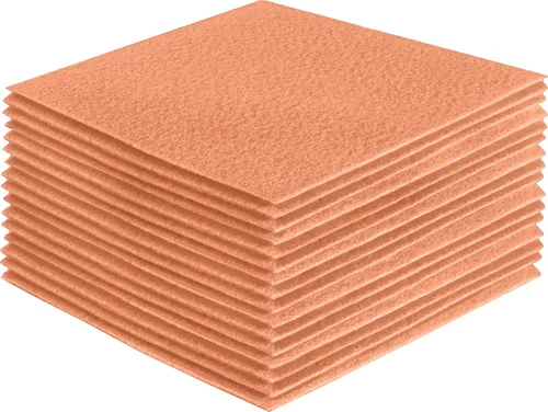Vista 62 de FabricLA Hojas de fieltro acrílico para manualidades, cuadrados de fieltro precortados suaves de 4 x 4 pulgadas (3.9 in x 3.9 in), utiliza hojas
