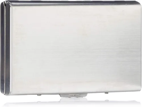 Vista 2 de Naniwa Leather Himeji Leather qos Cigarette Case (Metal)
