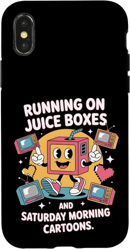 Vista 5 de Cajas de jugo y dibujos animados - Funda retro nostalgia para niños de los 90 para iPhone 16