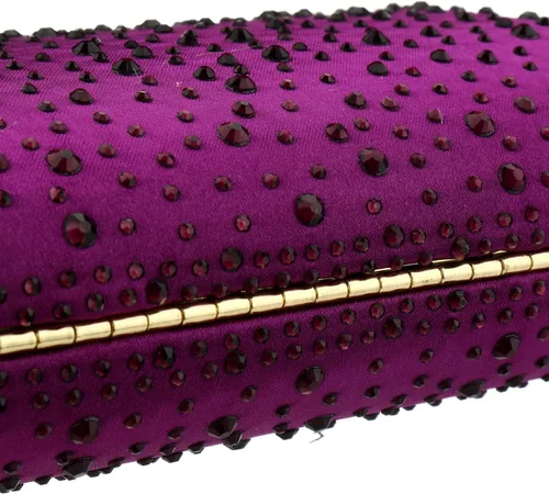 Vista 7 de Vistatroy Bolso de noche para mujer con diamantes de imitación brillantes para boda fiesta de noche bolso de mano con cadena bolso cruzado de hombro