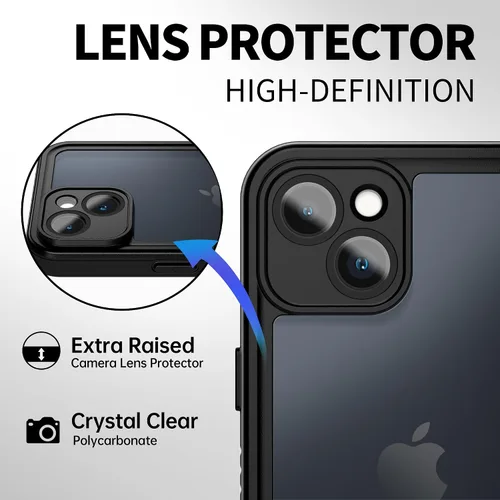 Vista 8 de BEASTEK Funda impermeable para iPhone 14 Plus, funda subacuática a prueba de golpes y polvo, serie FSN con protector de pantalla integrado con verde