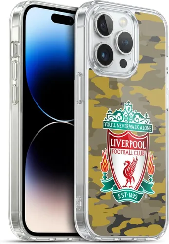 Vista 225 de Head Case Designs Funda de gel con licencia oficial del Liverpool Football Club Away Colourways Crest Camou [protección de grado militar] compatible