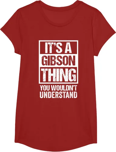 Vista 84 de It's A Gibson Thing You would Not Understand - Camiseta con nombre familiar, Negro, S