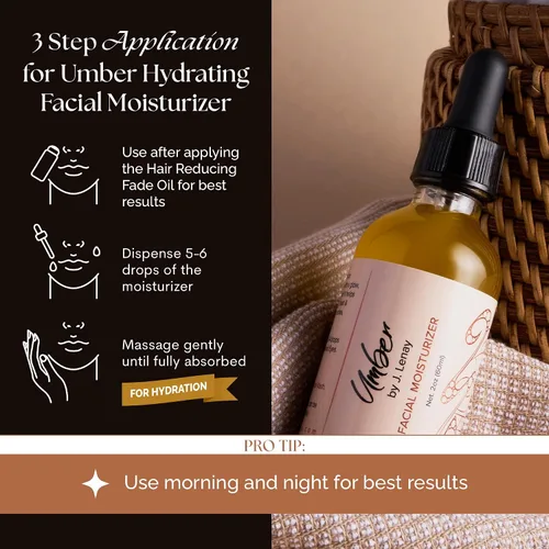 Vista 6 de Umber By J. Lenay Suero hidratante facial para la cara - Suero hidratante y antienvejecimiento para el cuidado de la piel - Ayuda a equilibrar