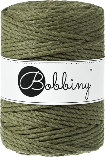 Vista 10 de Bobbiny Cordón de macramé XXL de 0.197 in y 3 capas (aguamarina), 108 yds/330 pies (100% algodón reciclado)