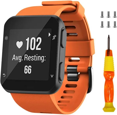 Vista 7 de NotoCity Correa de reloj de repuesto de silicona suave para Garmin Forerunner 35, compatible con Forerunner 35 Smartwatch