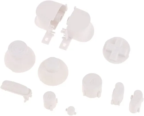 Vista 2 de ABXYZ Botones + Palanca de Pulgada D-pad Triggers Botones Completos Mod Set para Nintendo NGC Gamecube Controller Color Blanco